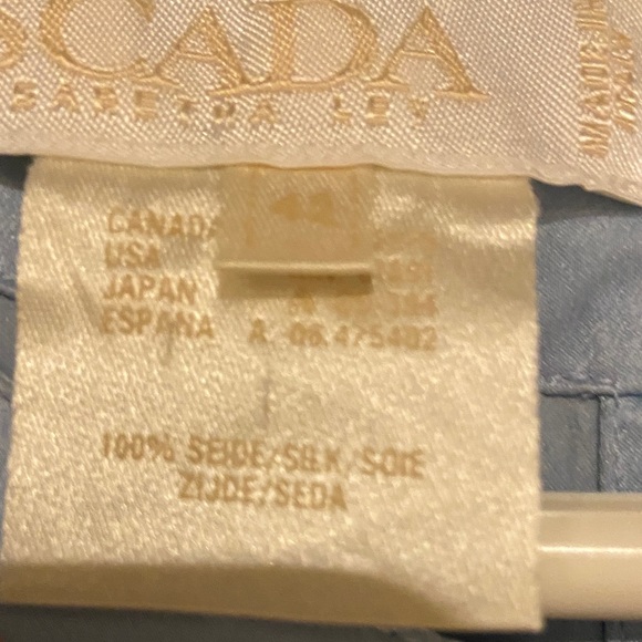 Vintage Escada Floral Silk Top with Ribbon Accents - Picture 3 of 10